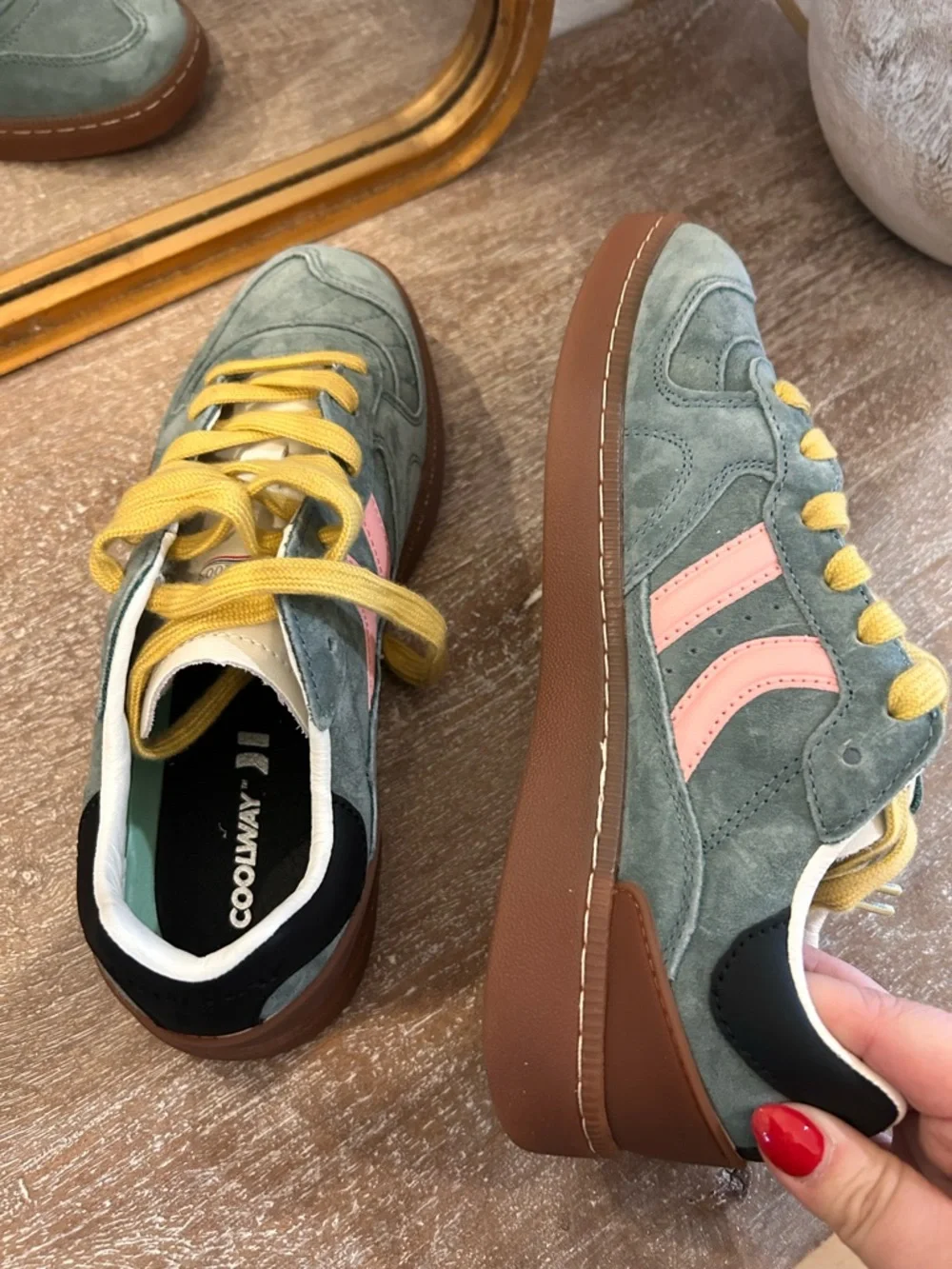 New Coolway Goal Sneakers Urban Outfitters Green - Picture 3 of 5